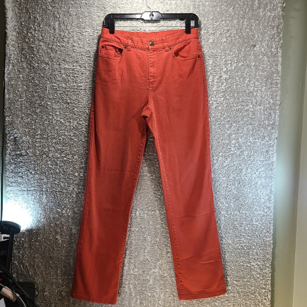 Lauren Jeans Co. Ralph Lauren Womens Size 4 Straight Leg Red Denim (28X30)